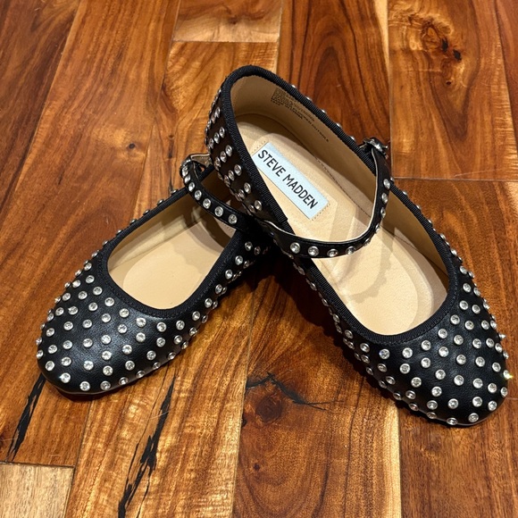Steve Madden Vinetta Rhinestone Mary Jane Flats - Picture 2 of 6